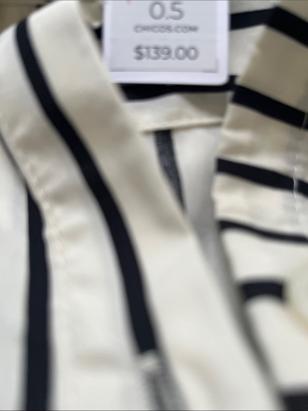 Chico's Black and White Striped Midi Shirt Dress - Picture 11 of 11